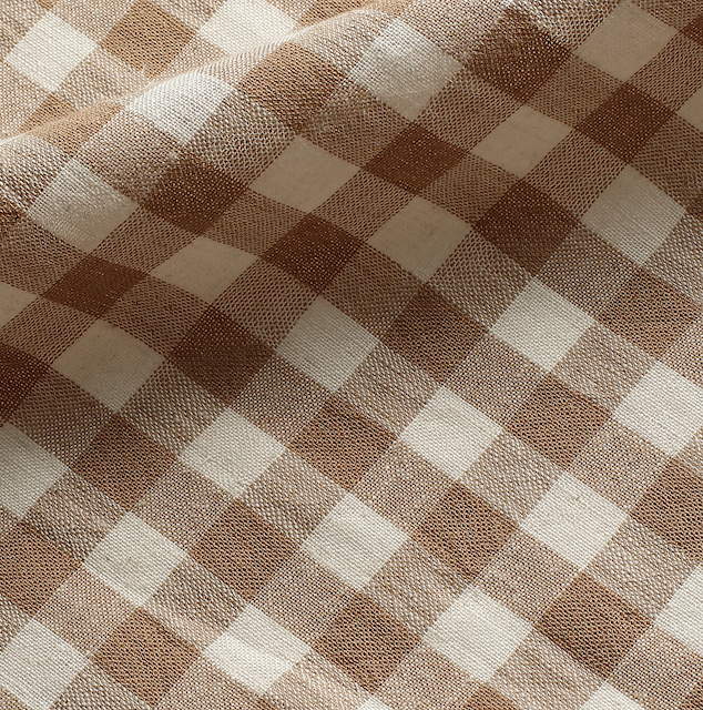 Brown Cotton Handcrafted Artisan Fabric