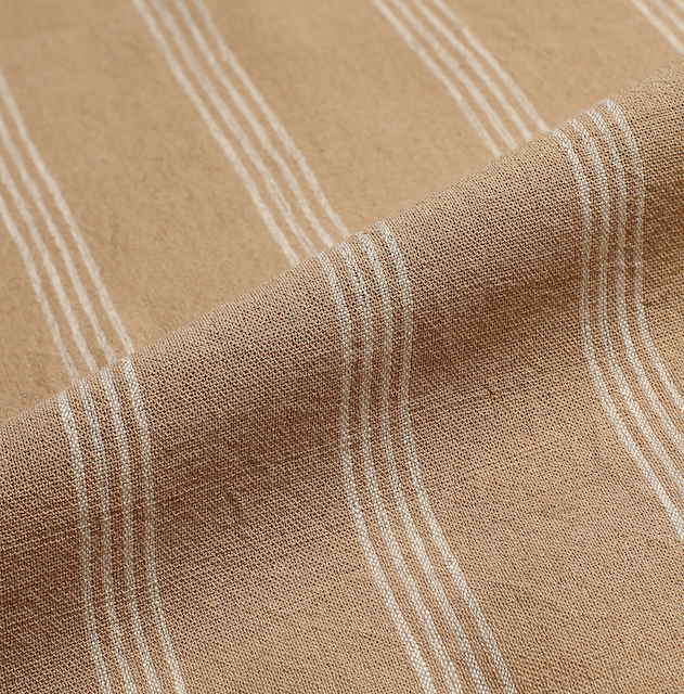 Brown Cotton Handcrafted Fabric India