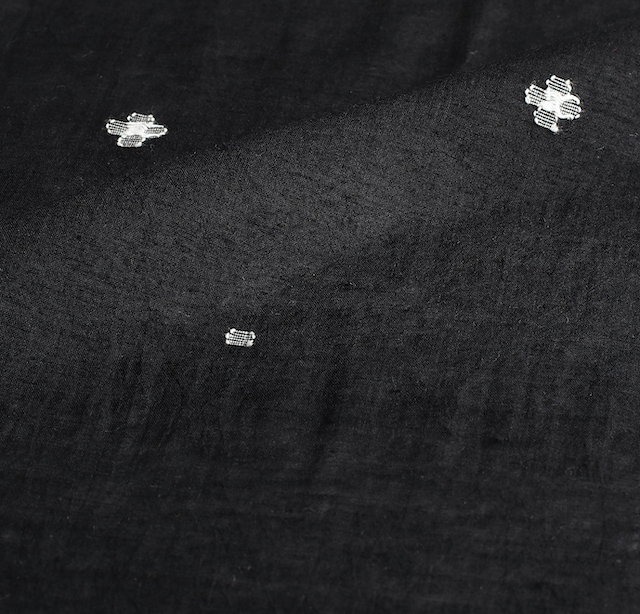 Cotton jamdani BlackFloral