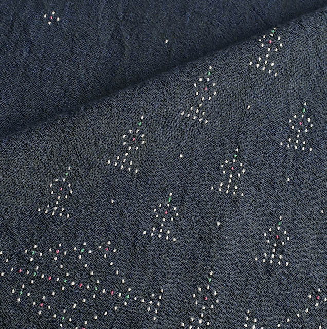 Cotton Tangaliya Indigo Dot